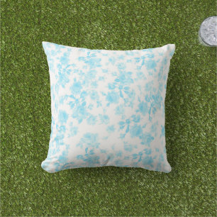 Outdoor Kussen Saint Colette Juni Rozen capri blau