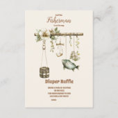 Outdoor Little Fisherman Vist Diapper Raffle Informatiekaartje (Voorkant)