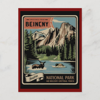 Outdoor Lovers: National Parks Valentines Day 2026 Feestdagenkaart