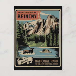 Outdoor Lovers: National Parks Valentines Day 2026 Feestdagenkaart