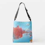 Outdoor Market Fun Crossbody Tas (Achterkant)