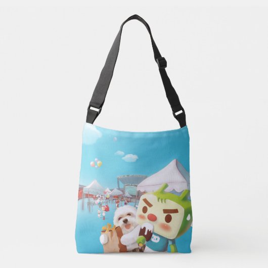 Outdoor Market Fun Crossbody Tas (Voorkant)