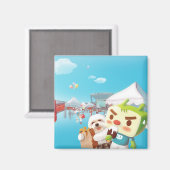 Outdoor Market Fun Magneet (Voorkant / Achterkant)