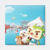 Outdoor Market Fun Magneet (Voorkant)