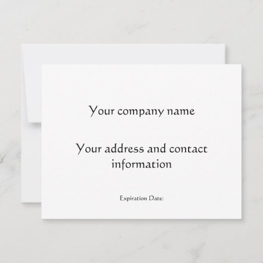 Outdoor Massage Gift Certificate (Achterkant)