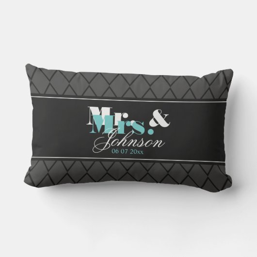 Outdoor Mr en Mrs gooien kussen voor pasgetrouwden (Achterkant)