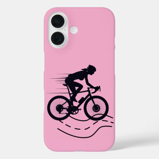 Outdoor MTB-renner silhouet ontwerp Case-Mate iPhone Case (Achterkant)