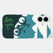 Outdoor MTB-renner silhouet ontwerp Case-Mate iPhone Case (Achterkant (horizontaal))