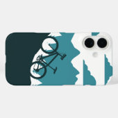 Outdoor MTB-renner silhouet ontwerp Case-Mate iPhone Case (Achterkant (horizontaal))