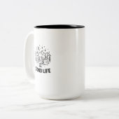 Outdoor Natuur Lover Gift Tweekleurige Koffiemok (Voorkant links)