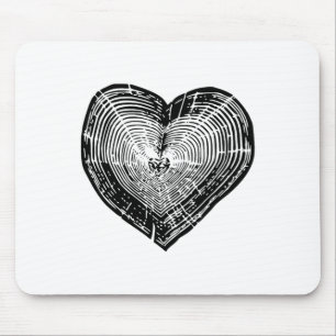 Outdoor Natuur Lover Tree Ring Heart Earth Day Muismat