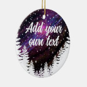 Outdoor natuur nachtelijke hemel- aanpasbare tekst keramisch ornament (Rechts)