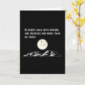 Outdoor Natuur Wandelbergen Camping Grappig Cadeau Kaart (Gele Bloem)