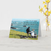 Outdoor natuurlijke talent drummer verjaardagskaar kaart (Gele Bloem)