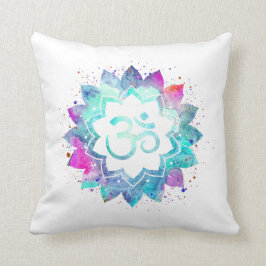 *~* Outdoor Om-symbool Lotusbloem Mandala Kussen