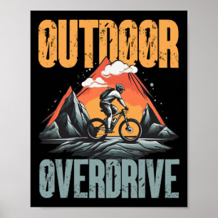Outdoor Overdrive Mountainbike Trail Poster