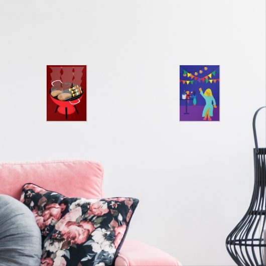 Outdoor Party Muurkunst Sets (Woonkamer)