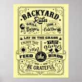 OUTDOOR POSTERS - Achtertuin Regels (Voorkant)