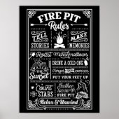 OUTDOOR POSTERS - Firepit Rules (Voorkant)