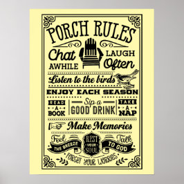 OUTDOOR POSTERS - Porch Rules