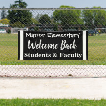 Outdoor School Welkom Terug Banner