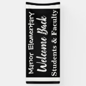 Outdoor School Welkom Terug Banner (Verticaal)