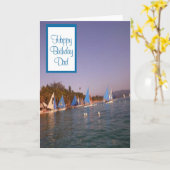 Outdoor Spaces Dad Verjaardag Kaart (Gele Bloem)