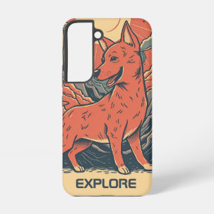 Outdoor Spirit Mountain Dog Avontuur Samsung Galaxy Hoesje