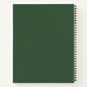 Outdoor Survival Notes Green Forest Notebook Cover Notitieboek (Achterkant)