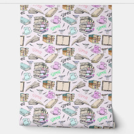 Outdoor Tea Book Club onder de vogels Behang