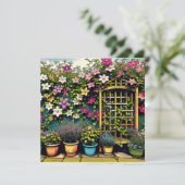  Outdoor Trellis en Potten van Planten (Staand voorkant)