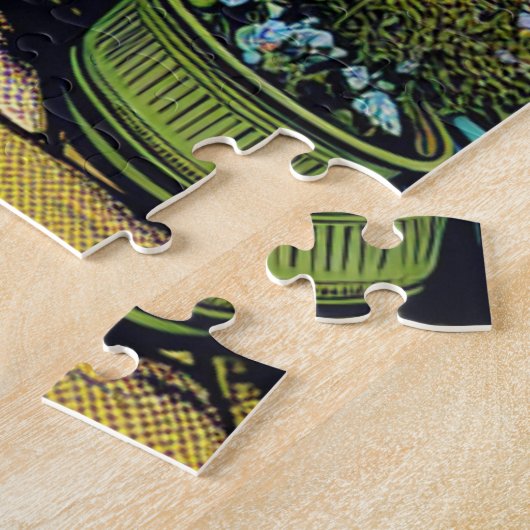 Outdoor Trellis en Potten van Planten Legpuzzel (Zijkant)