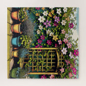  Outdoor Trellis en Potten van Planten Legpuzzel (Horizontaal)