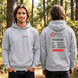 Outdoor Visions Logo Achter Info Hoodie