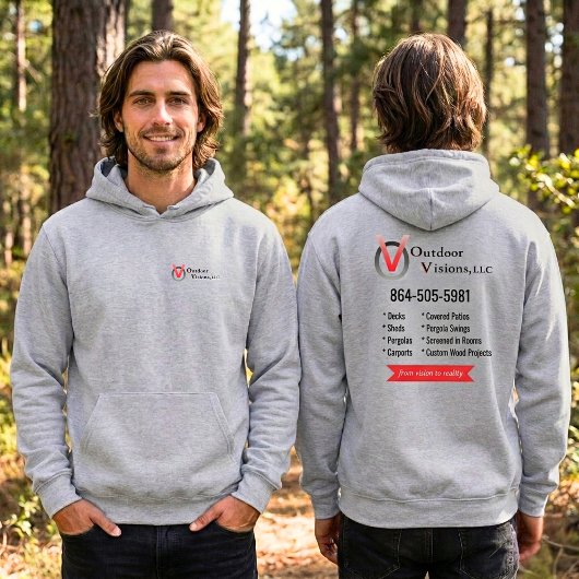Outdoor Visions Logo Achter Info Hoodie