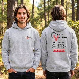 Outdoor Visions Logo Achter Info Hoodie