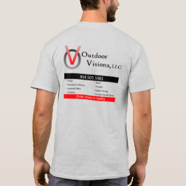 Outdoor Visions Logo Achter Info T-shirt