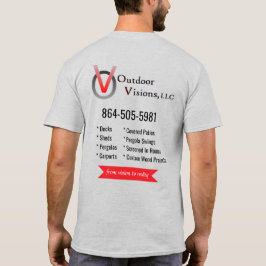Outdoor Visions Logo Achter Info T-Shirt