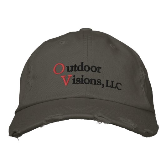 Outdoor Visions Low Profile Rugged Geborduurde Pet (Voorkant)