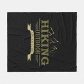 Outdoor wandelaars wandelen avontuur fleece deken (Voorkant (Horizontaal))