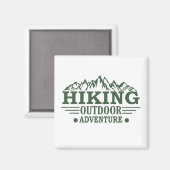 Outdoor wandelaars wandelen avontuur magneet (Voorkant / Achterkant)