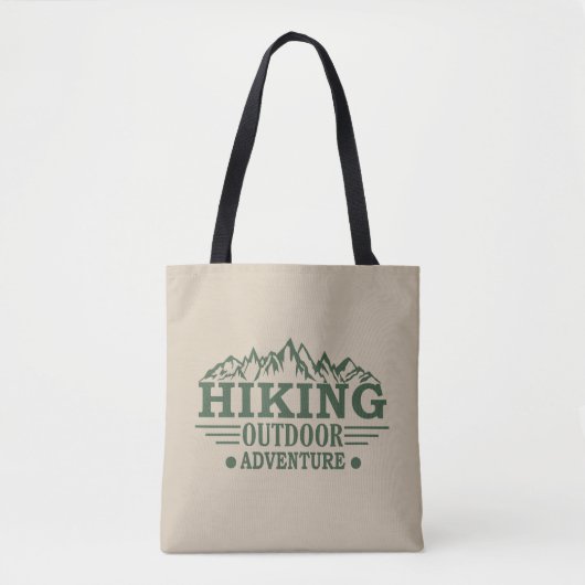 Outdoor wandelaars wandelen avontuur tote bag (Voorkant)