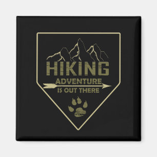 Outdoor wandelavontuur magneet