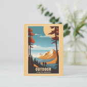 Outdoor Wandelen Natuur Adventure Briefkaart (Staand voorkant)