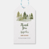 Outdoor Waterverf Camper Dank u Label Gift Labels Cadeaulabel (Voorkant)