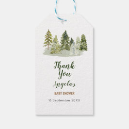 Outdoor Waterverf Camper Dank u Label Gift Labels Cadeaulabel