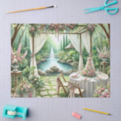 Outdoor Wedding Receptie Elegante Decoupage Tissuepapier (Craft)