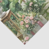 Outdoor Wedding Receptie Elegante Decoupage Tissuepapier (Detail)