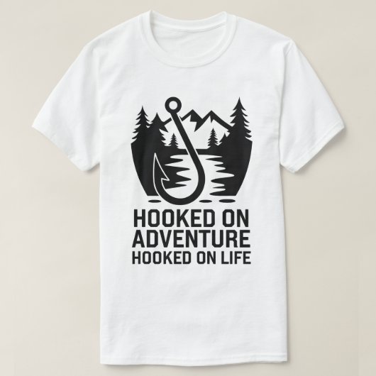 Outdoor Wilderness Gevist Hook Adventure Graphic T-shirt (Design voorkant)