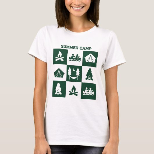 Outdoor Zomer Camping T-shirt (Voorkant)